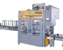 塑料桶自動裝箱機，機油防凍液20升大桶人工裝箱太累了！